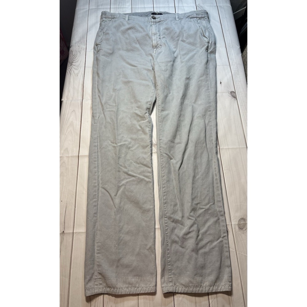 7 For All Mankind Men's Casual Chino Pants Grey Size 34/33